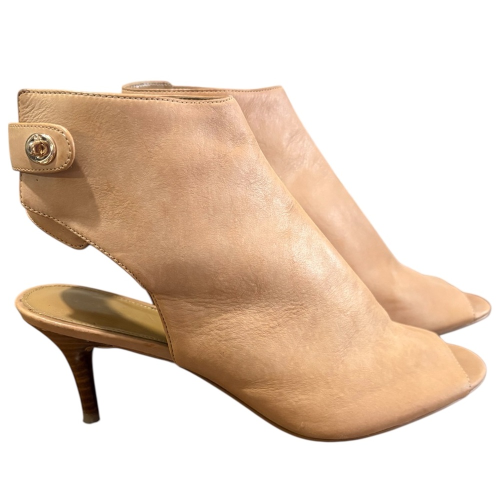 Coach Tan Peep-toe Heeled Shoes